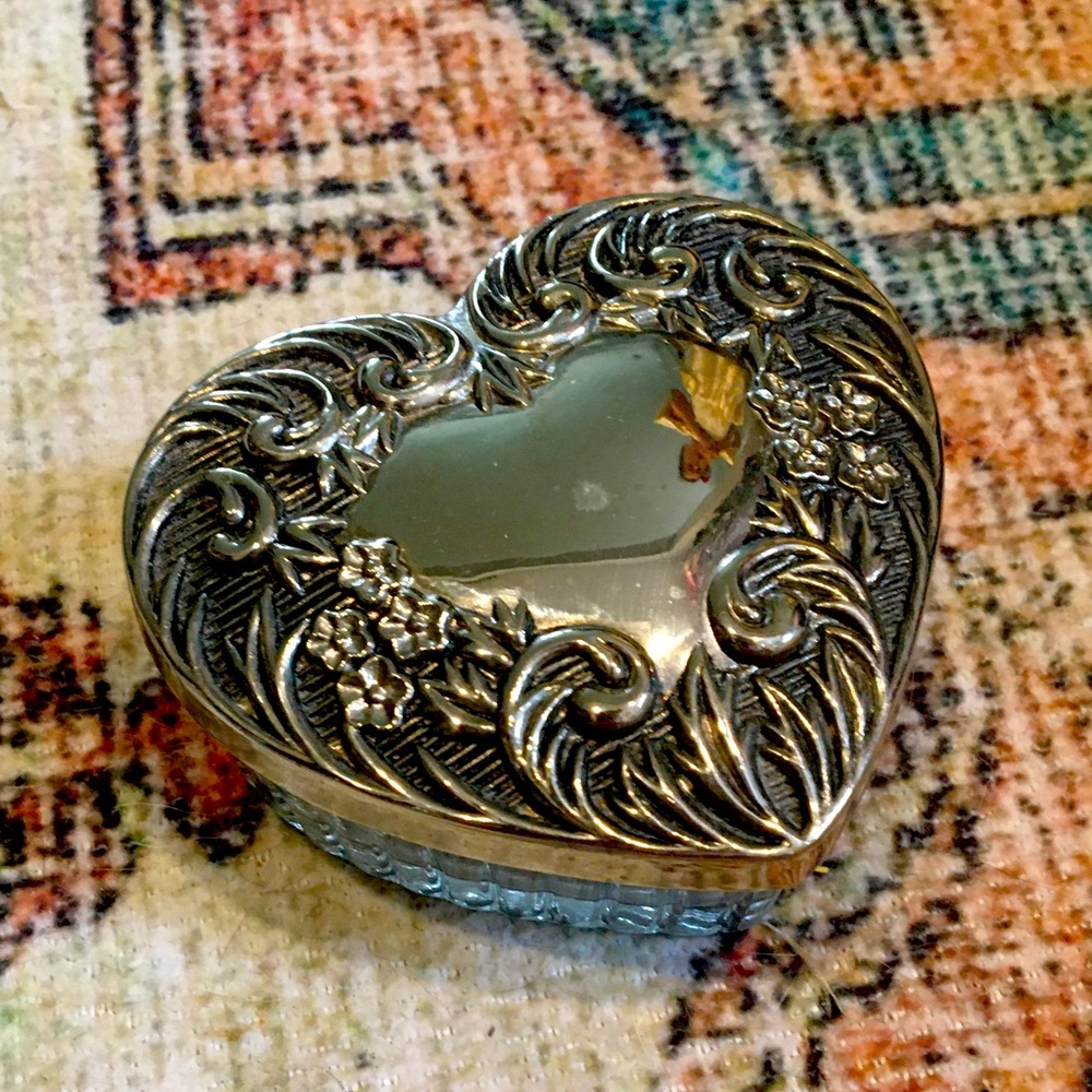 Antique Heart Trinket/Jewelry Box